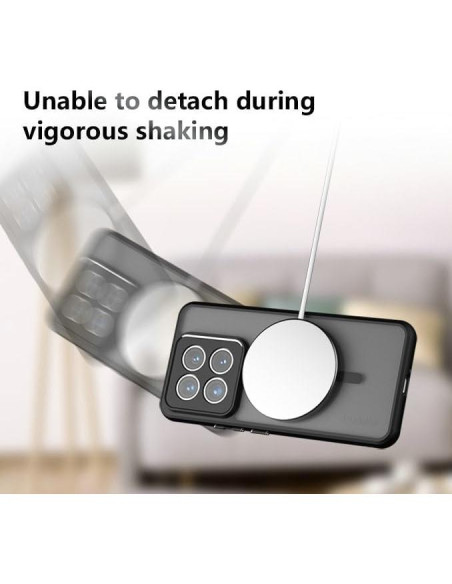 Funda Inteligente Antichoque Kukoufey para Honor 200 Negra