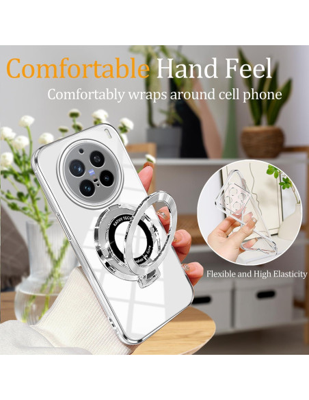 Funda protectora Hlgcokro para Vivo X200 Ultra blanca con soporte