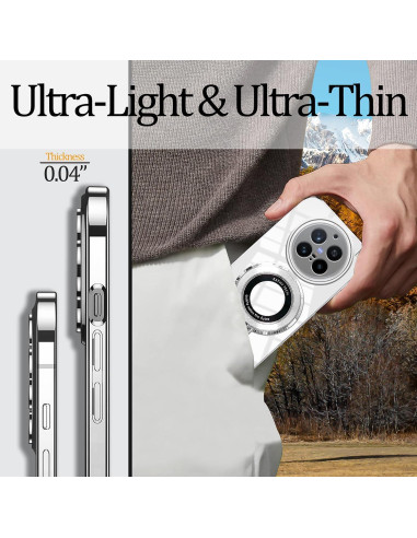 Funda protectora Hlgcokro para Vivo X200 Ultra blanca con soporte