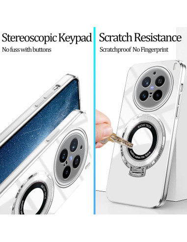 Funda protectora Hlgcokro para Vivo X200 Ultra blanca con soporte