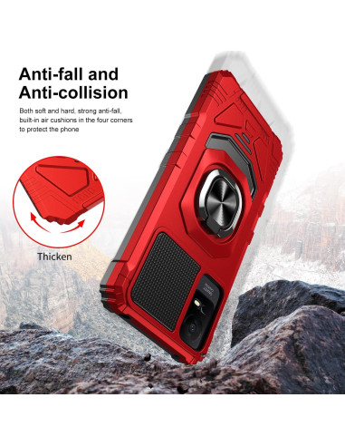 Funda para TCL ION X/V/40Z T607DL con protector de pantalla y soporte