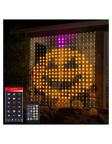 Luces de Cortina Inteligentes LED 2m x 2m Linhai Dema RGB
