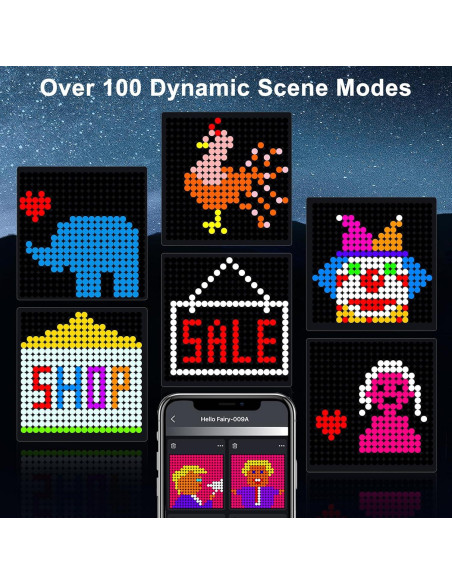 Luces de Cortina Inteligentes LED 2m x 2m Linhai Dema RGB