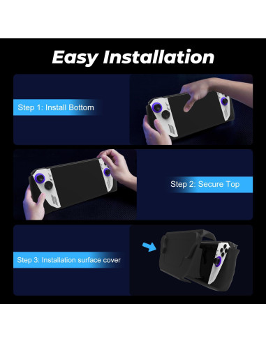 Funda Protectora JDDWIN para ASUS Rog Ally 2023 - Negra