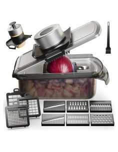 Cortador de Verduras 12 en 1 LUSVNEX Acero Inoxidable Multifuncional