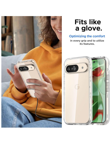 Funda Transparente AICase para Google Pixel 9/9 Pro - Resistente y Duradera