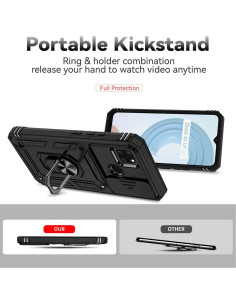 Funda para Realme C21Y/C25Y Tothedu con Soporte 360 y Protección 2