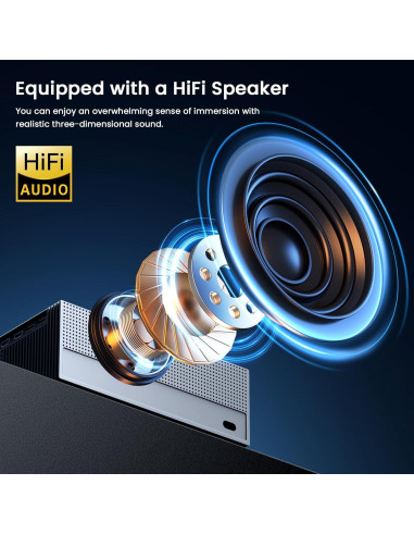 Proyector JOWLURK M8 1080P 4K WiFi Bluetooth 450 ANSI