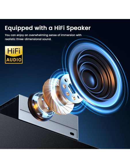 Proyector JOWLURK M8 1080P 4K WiFi Bluetooth 450 ANSI