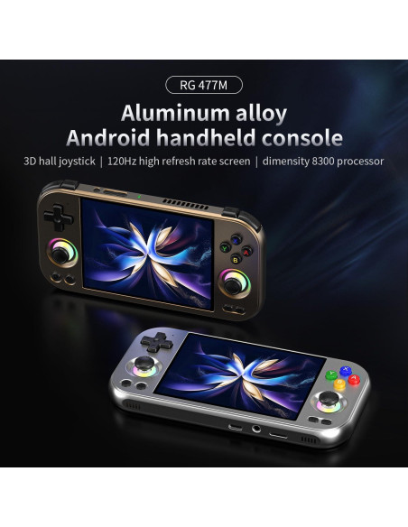 Consola de Juegos Portátil Anbernic RG477M 4.7" Aluminio CNC