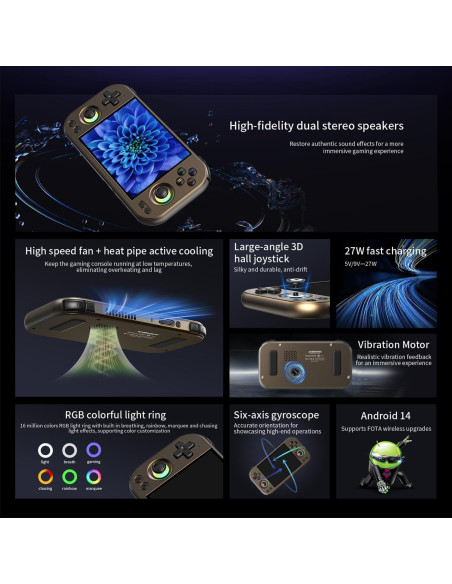 Consola de Juegos Portátil Anbernic RG477M 4.7" Aluminio CNC