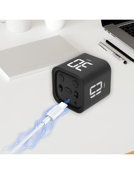 Temporizador Cubo de Gravedad Lwuey - Alarma Ajustable LED