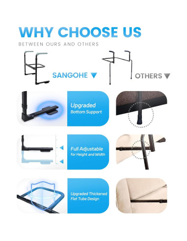 Asistente de Pie Sangohe para Sofá Ajustable 136 kg