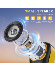 Altavoz Bluetooth Portátil Lavales WS-1 Impermeable 12h 2