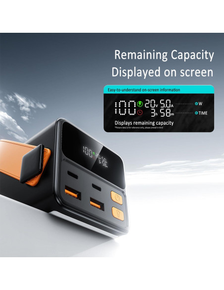 Banco de Energía 100000mAh Dongguan Carga Rápida 150W 4 Salidas