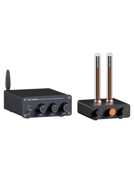 Amplificador Estéreo Bluetooth Fosi Audio BT20A 100W con Luz RGB