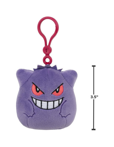 Clip de Peluche Gengar Squishmallows Original - 2.54 cm