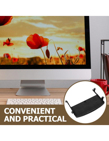 Bandeja para Teclado Ajustable DIYEAH Negra 53x25.5cm
