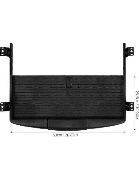 Bandeja para Teclado Ajustable DIYEAH Negra 53x25.5cm