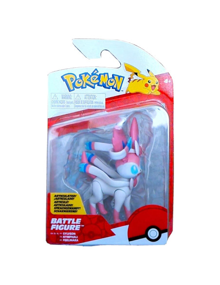 Figura de Batalla Pokémon Sylveon 7.62 cm Jazwares Figura de Batalla Pokémon Sylveon 7.62 cm Jazwares