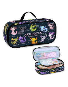 Estuche de Lápices Axolotl RHONGE 23.5x11x5cm Colorido