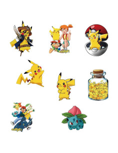 50 Calcomanías de Pokemon RUBANG Impermeables para Laptop y Bicicleta