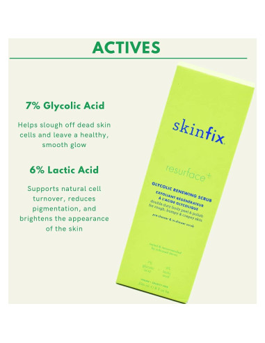 Exfoliante Corporal Skinfix Glycolic 226.8 g - Doble Acción