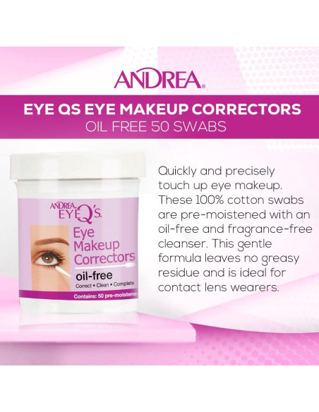 Correctores de Maquillaje para Ojos Andrea Eyeq Sin Aceite - 50 Unidades Correctores de Maquillaje para Ojos Andrea Eyeq Sin Aceite - 50 Unidades