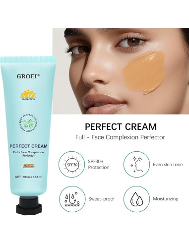 Crema Perfecta GROEI BB 3 en 1 SPF 30 Tono Medio 103.5g