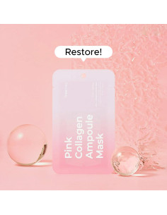 Mascarilla Facial Vegana Freemay 10 Hojas Colágeno Rosa Hidratante 2