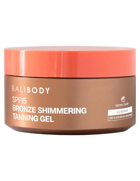Gel Bronceador Brillante Bali Body SPF 15 - Aroma a Coco
