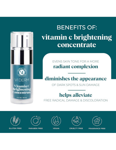 Concentrado Iluminador de Vitamina C VI Derm 30 mL Antienvejecimiento