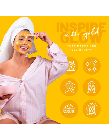 Mascarilla Peel-Off de Gel de Oro 24K BRÚN - 680 ml