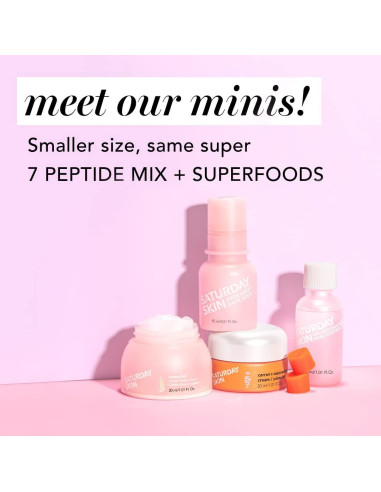 Crema Hidratante Facial Mini Saturday Skin 28.6g - Antienvejecimiento