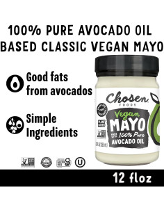 Mayonesa Vegana Chosen Foods 354.88 ml - Aceite de Aguacate 2