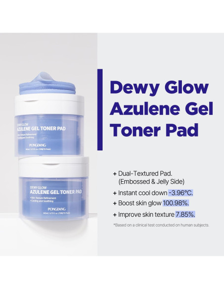 PONGDANG Gel Toner Pad Azuleno 30 Piezas | Cuidado Piel Calmante PONGDANG Gel Toner Pad Azuleno 30 Piezas | Cuidado Piel Calmante