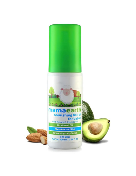 Aceite Capilar Nutritivo MAMAEARTH 100ml para Bebés