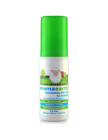 Aceite Capilar Nutritivo MAMAEARTH 100ml para Bebés