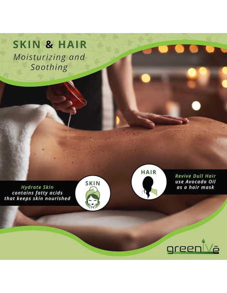 Aceite de Aguacate GreenIVe 100% Puro 0.95L Prensado en Frío