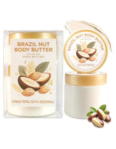 Manteca Corporal Puresoak de Nuez de Brasil 300g Hidratante