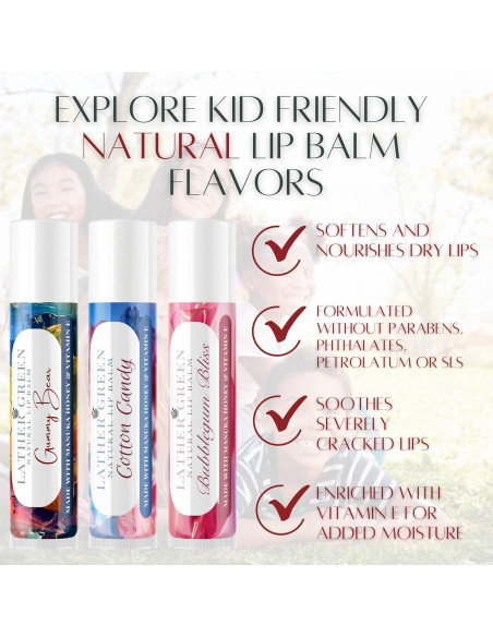 Bálsamo Labial Natural Lather Green Mango y Anacardo 3 Unidades Bálsamo Labial Natural Lather Green Mango y Anacardo 3 Unidades