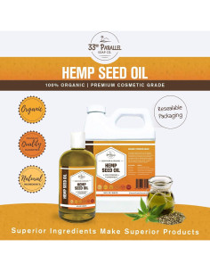 Aceite de Semilla de Cáñamo Orgánico 240 ml 33rd Parallel Premium 2