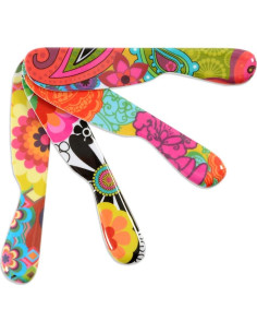 Juego de 4 Espátulas de Melamina French Bull 15 cm Floral 2