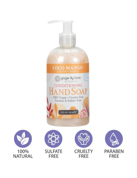 Jabón de Manos Líquido Acondicionador Ginger Lily 354 ml x6