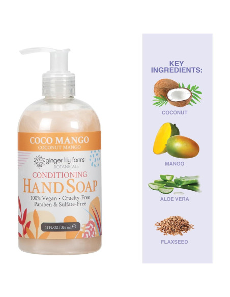 Jabón de Manos Líquido Acondicionador Ginger Lily 354 ml x6