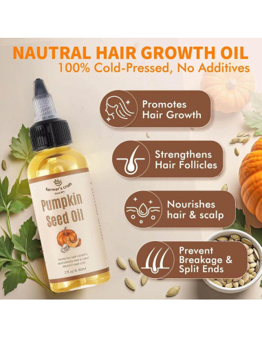 Aceite de Semilla de Calabaza 100% Puro Farmer's Craft 60 ml