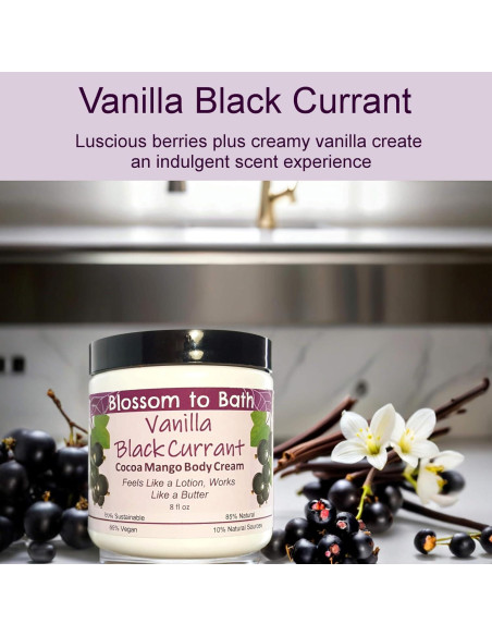 Crema Corporal Hidratante Flowersong 226.8g Vainilla Grosella Negra Crema Corporal Hidratante Flowersong 226.8g Vainilla Grosella Negra