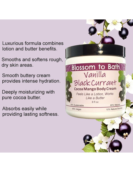 Crema Corporal Hidratante Flowersong 226.8g Vainilla Grosella Negra Crema Corporal Hidratante Flowersong 226.8g Vainilla Grosella Negra