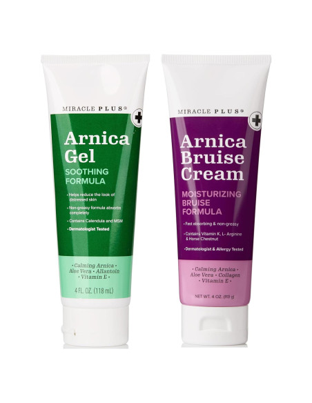 Set de Crema y Gel de Arnica Miracle Plus para Moretones