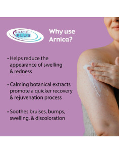Set de Crema y Gel de Arnica Miracle Plus para Moretones 2